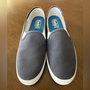 Keds Double Decker Navy Slip-On Sneakers Size 7.5